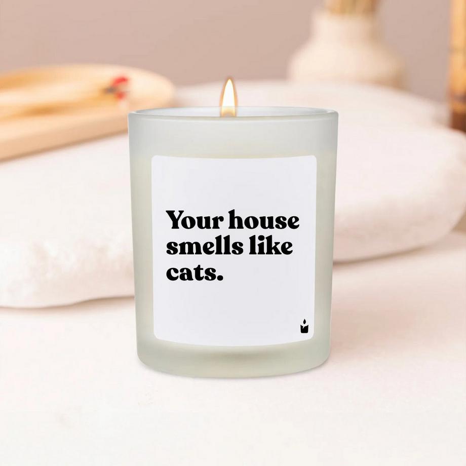 CandleHand Duftkerze Flowery Your house smells like cats.  