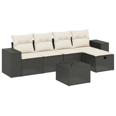 VidaXL set divano da giardino Polirattan  