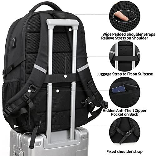 Only-bags.store Grand Sac à Dos pour Ordinateur Portable pour l'École le Travail avec Port de Charge USB Étanche  