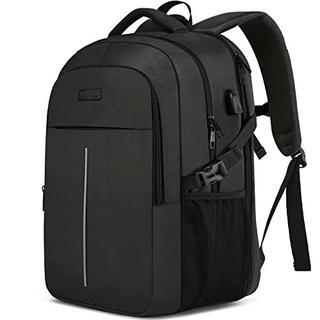 Only-bags.store Grande Zaino per Laptop per Scuola Lavoro con Porta di Ricarica USB Impermeabile  