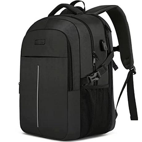 Only-bags.store Grande Zaino per Laptop per Scuola Lavoro con Porta di Ricarica USB Impermeabile  
