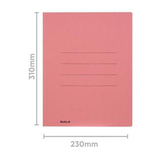 Biella Einlagemappe A4 240 gm² 100 Stück, Rot, für 90 Blatt  