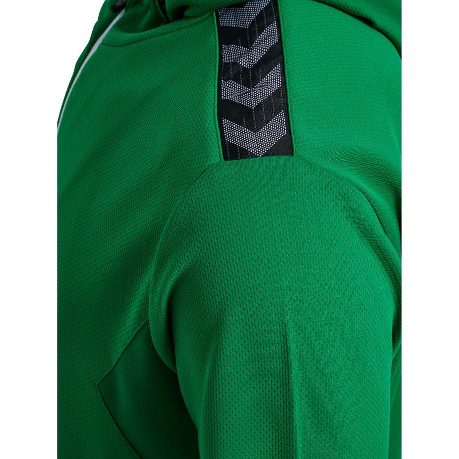 Hummel  giacca da tuta in poiestere con cappuccio e zip humme authentic 