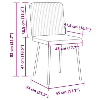 VidaXL Esszimmerstuhl samt  