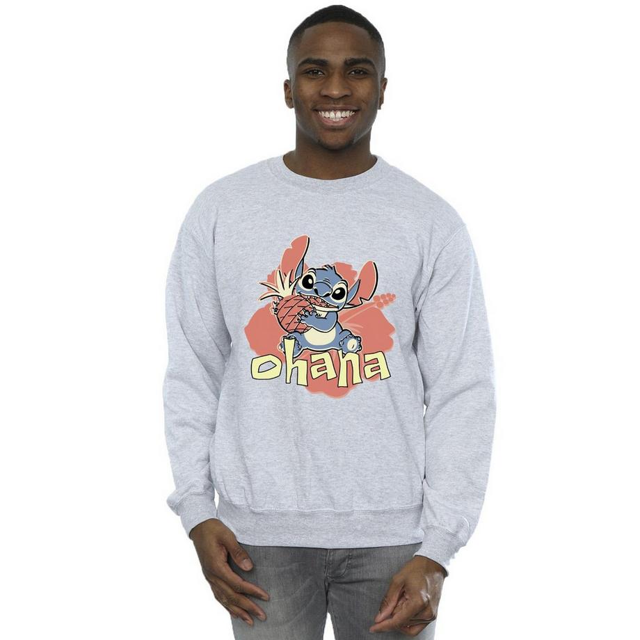 Disney Ohana Stitch Grafik Sweatshirt  