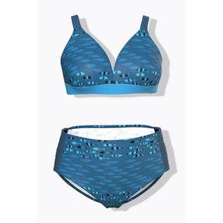 Ulla Popken Bikini Fischmuster ohne Softcups  