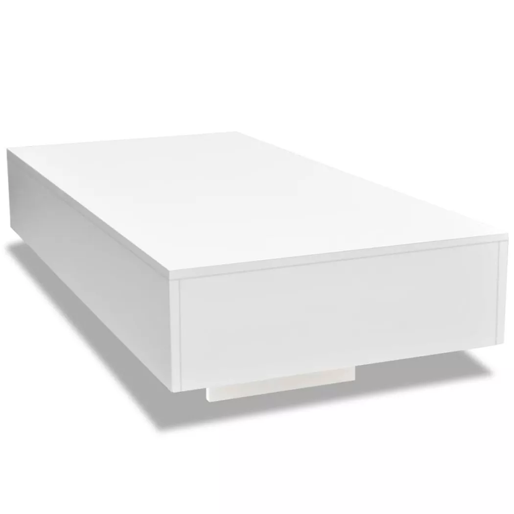 Table basse blanc brillant Vidaxl