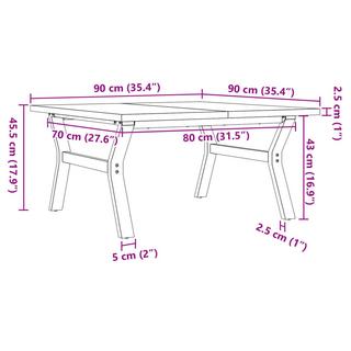 VidaXL Couchtisch kiefernholz  