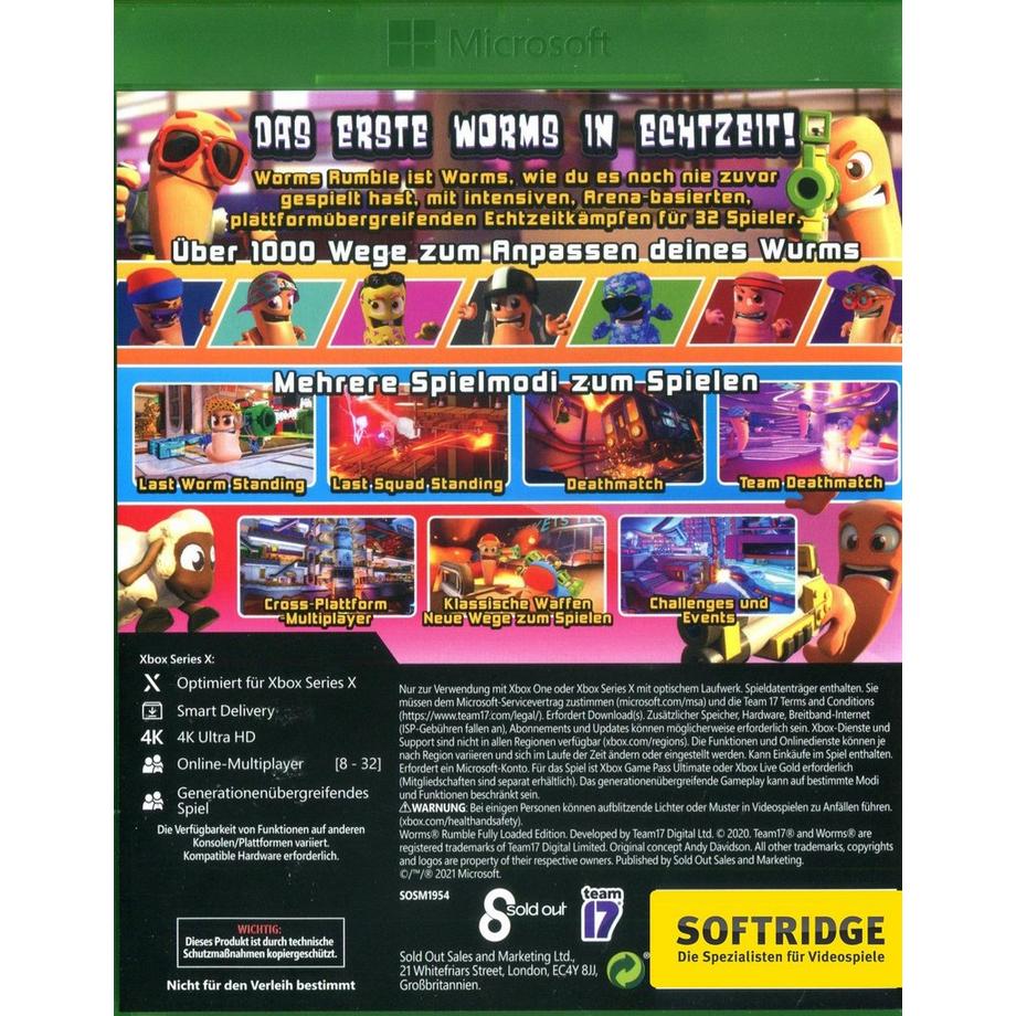 TEAM17  Worms Rumble: Fully Loaded Edition 