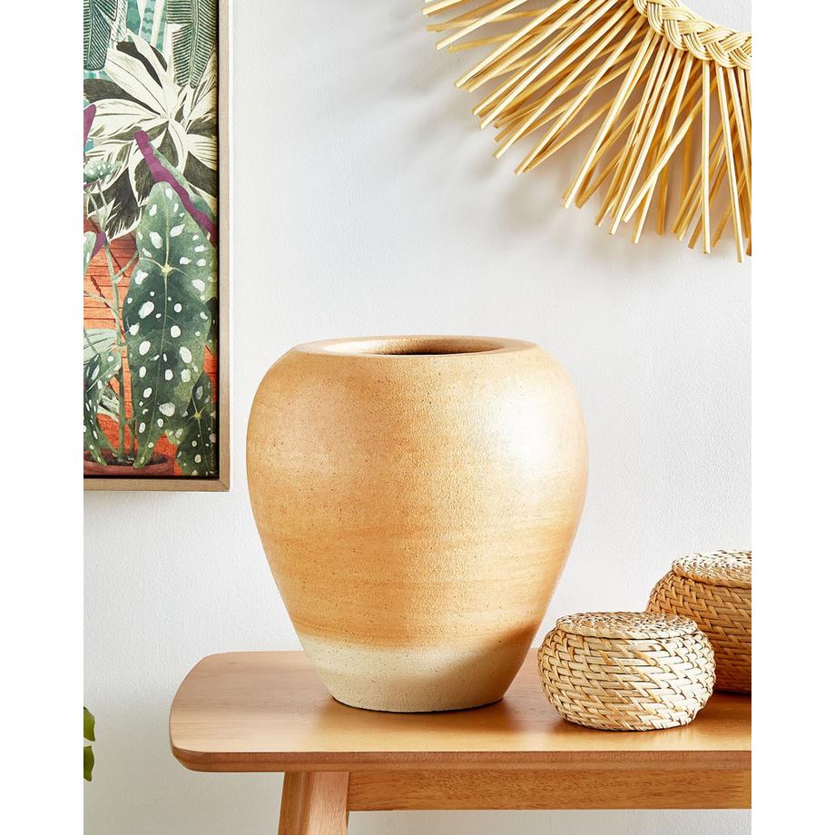 Beliani Vase décoratif en Terre cuite Rétro SKIONE  