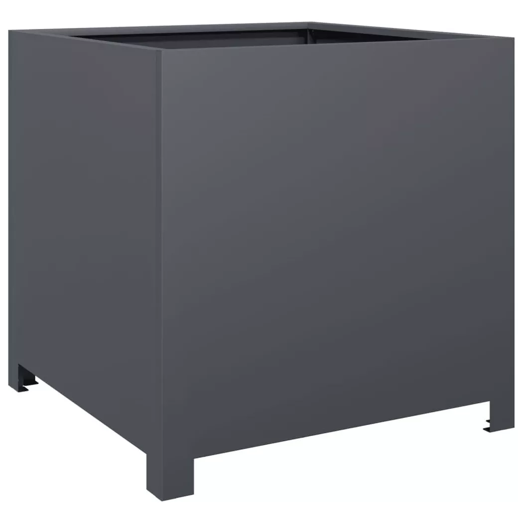 Jardinière anthracite 50x50x50 cm acier - Vidaxl