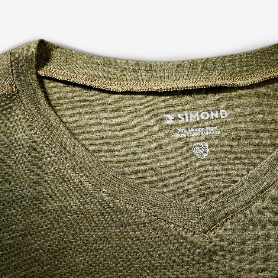 SIMOND  T-shirt mérinos homme manches longues trekking laine 