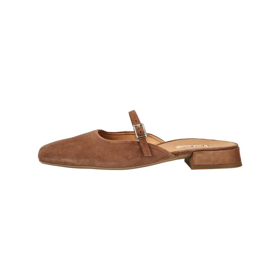 Paul Green Suede Pantolette mit Schnallenriemen  