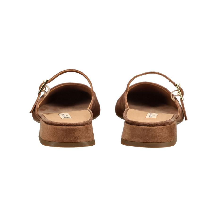 Paul Green Suede Pantolette mit Schnallenriemen  