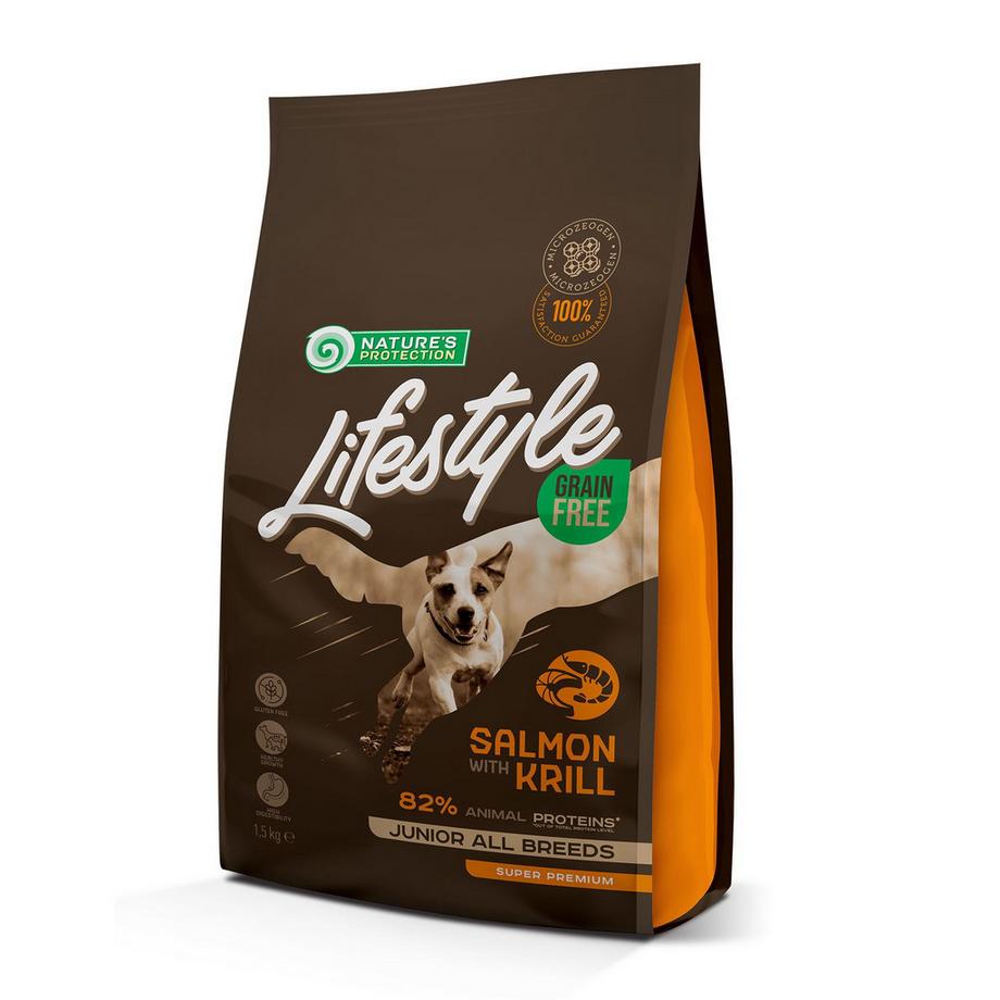 Nature's Protection Lifestyle  Grain Free mit Lachs und Krill für Junioren 