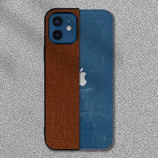 Avizar  Cover iPhone 12 Mini Tessuto marrone 