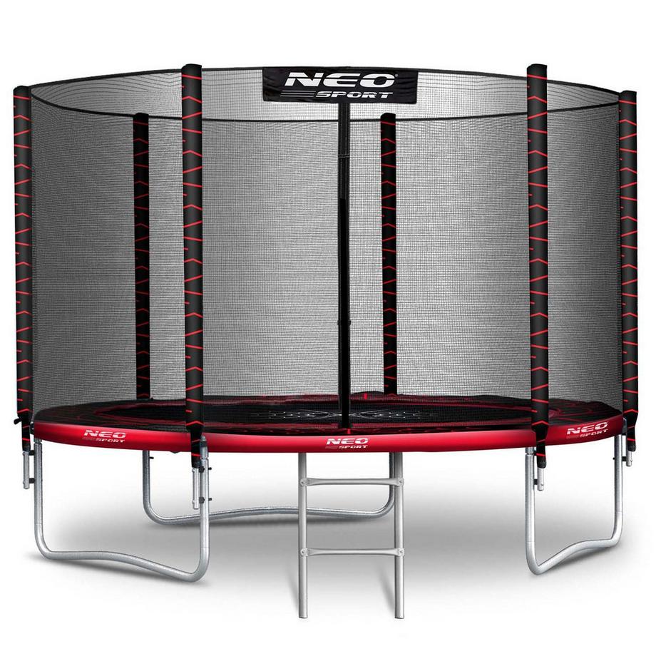 B2X  Gartentrampolin 10ft/312cm mit Outdoor-Netz und Leiter Neo-Sport 