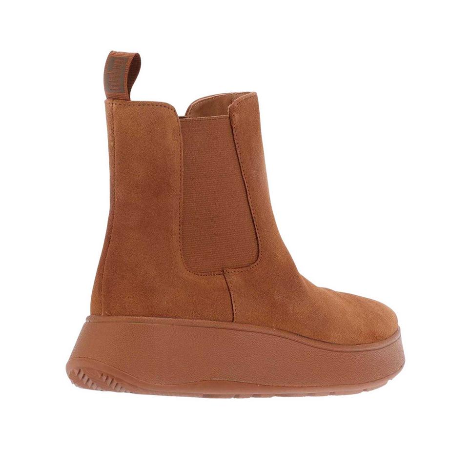 fit flop Fmode Stivali Chelsea in pelle scamosciata con tacco zeppa  