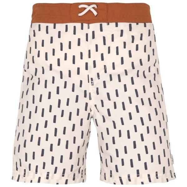 Image of LÄSSIG Badeshorts mit UV-Schutz Strokes offwhite/grey 98 - 98