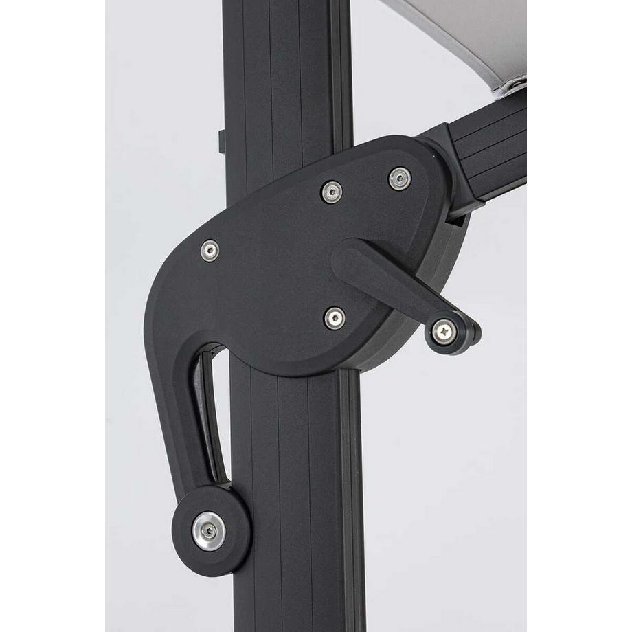 mutoni Sonnenschirm Ines 300x300 anthrazit-hellgrau  