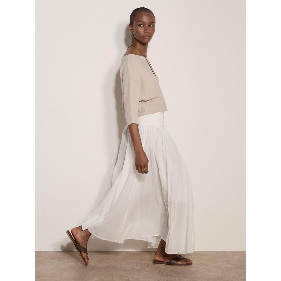 APRICOT Jersey Bund Baumwoll Midi Rock  