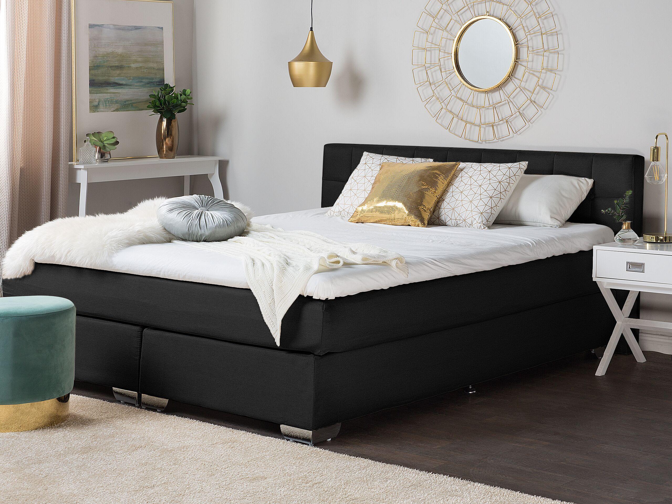 Beliani Boxspring Bett aus Polyester Modern ADMIRAL  