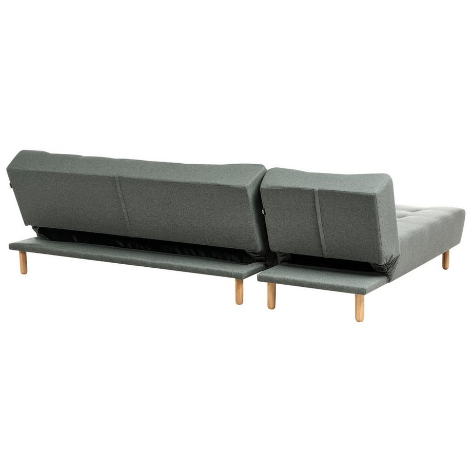 Beliani Linksseitiges Ecksofa aus Stoff Rustikal ALSTEN  