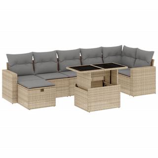 VidaXL set divano da giardino Polirattan  