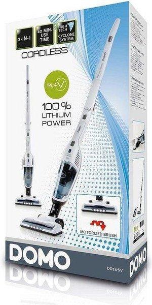 DOMO Stielstaubsauger DO217SV 14.4 V, cordless, weiss  