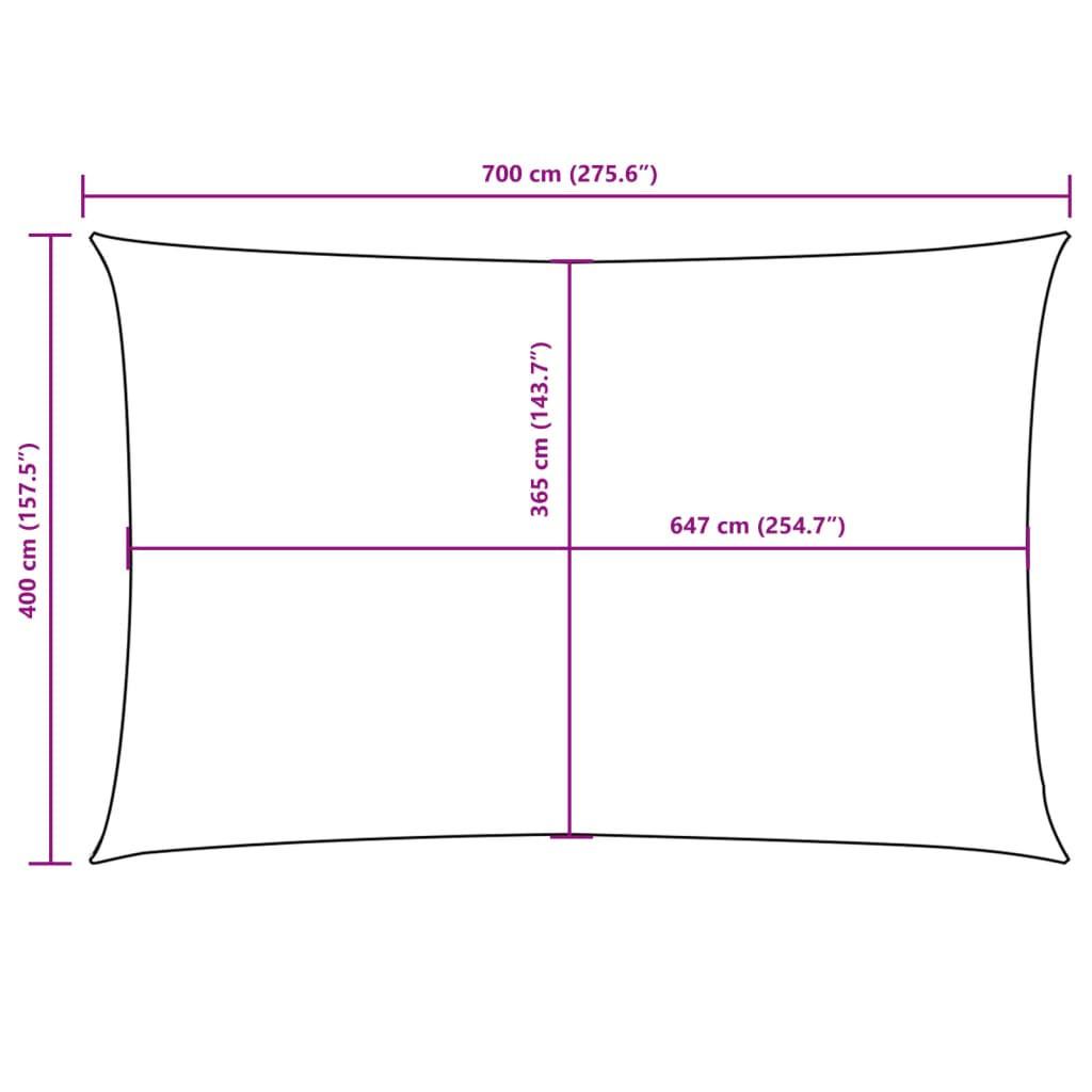 VidaXL Voile solaire  