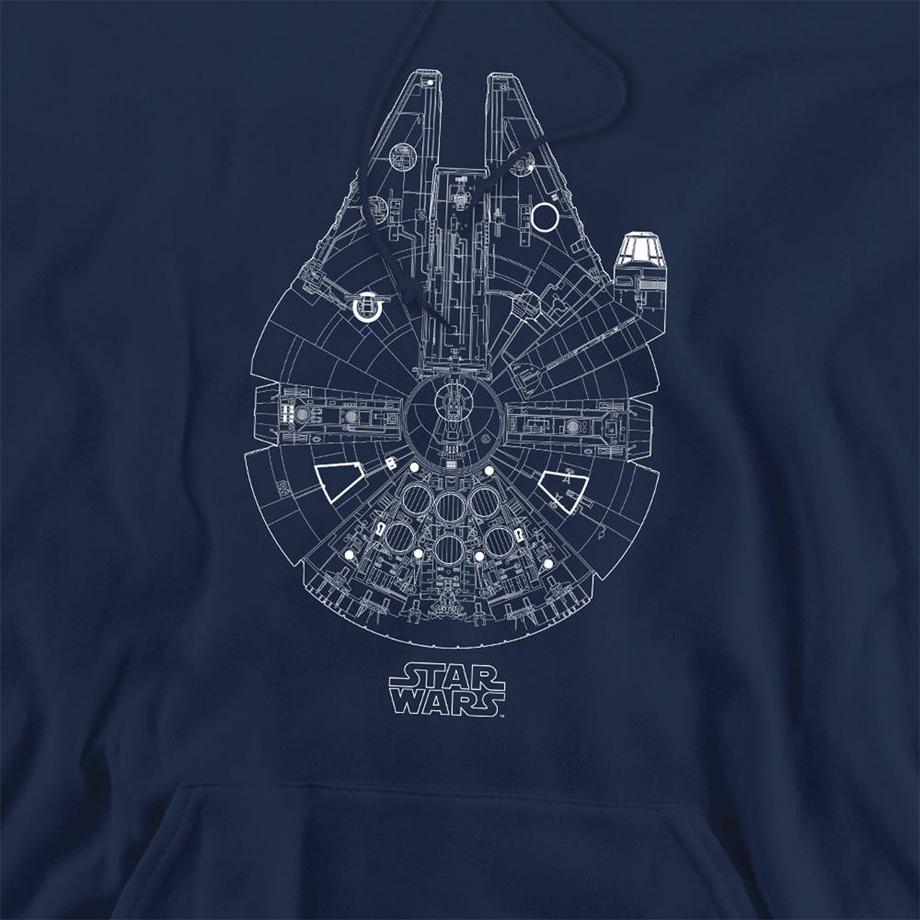 STAR WARS Sweat À Capuche Millenium Lines  