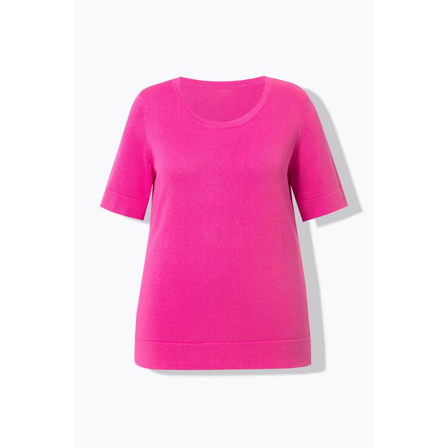 Ulla Popken Twinset Rundhals Halbarm Pima Cotton Pullover  