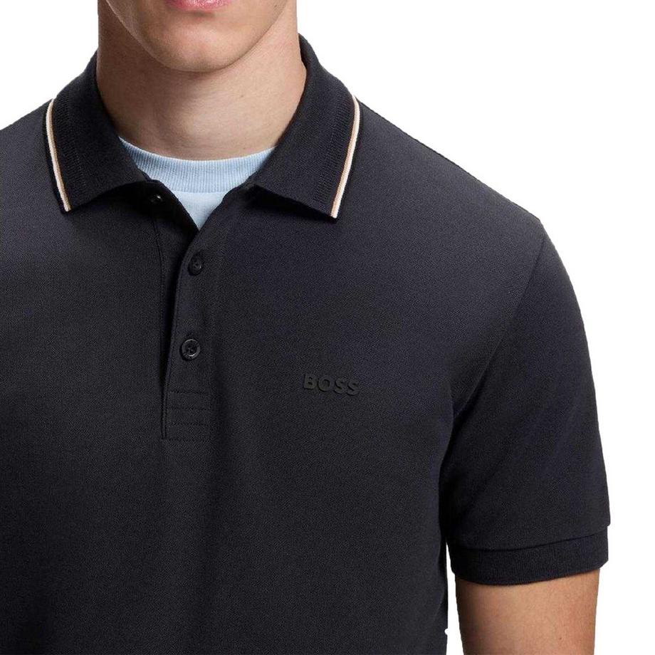 BOSS Maglietta Polo Piqué con Collo  