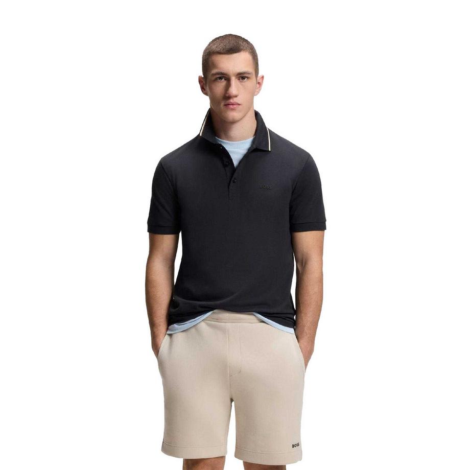 BOSS Maglietta Polo Piqué con Collo  