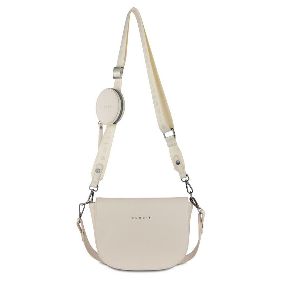 BUGATTI Almata Schultertasche M Beige  