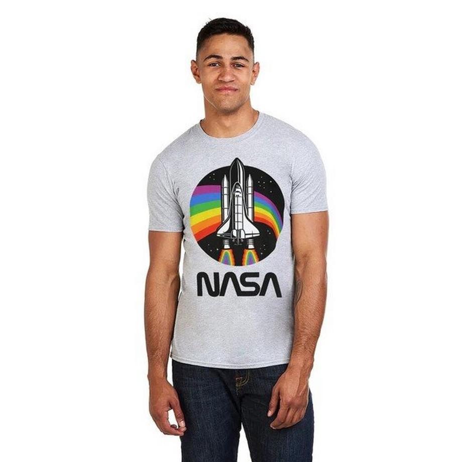 Nasa Space Shuttle T-Shirt Logo Arc-en-ciel  
