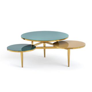 La Redoute Intérieurs Couchtisch Ruben mit 3 Glasplatten  