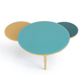 La Redoute Intérieurs Table basse 3 plateaux verre trempé Ruben  