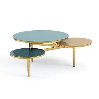 La Redoute Intérieurs Table basse 3 plateaux verre trempé Ruben  