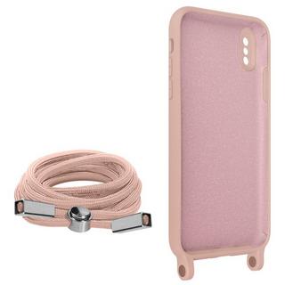 Avizar  Coque cordon iPhone XS Max Rose 