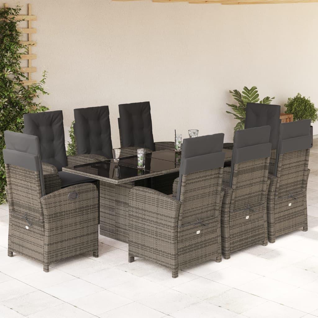 VidaXL set da pranzo da giardino Polirattan  