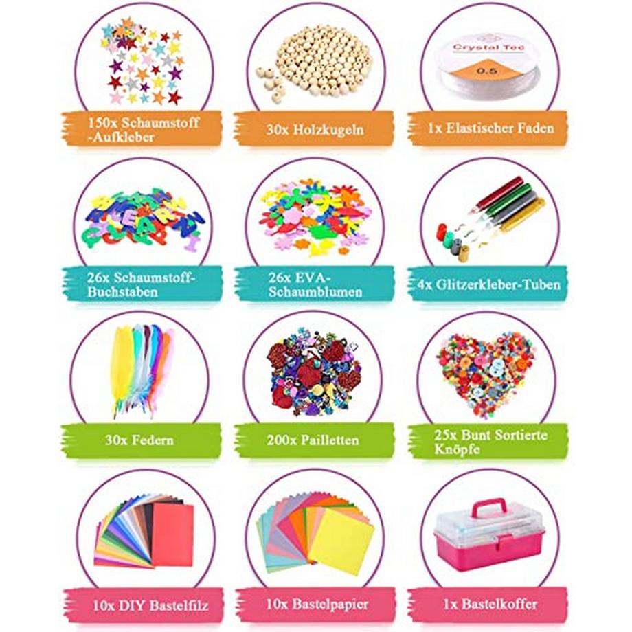 Activity-board  Bastelset Kinder, DIY Bastelset Kinder, Bastelbedarf Scrapbooking, Bastelbedarf für Kinder Bastelset 