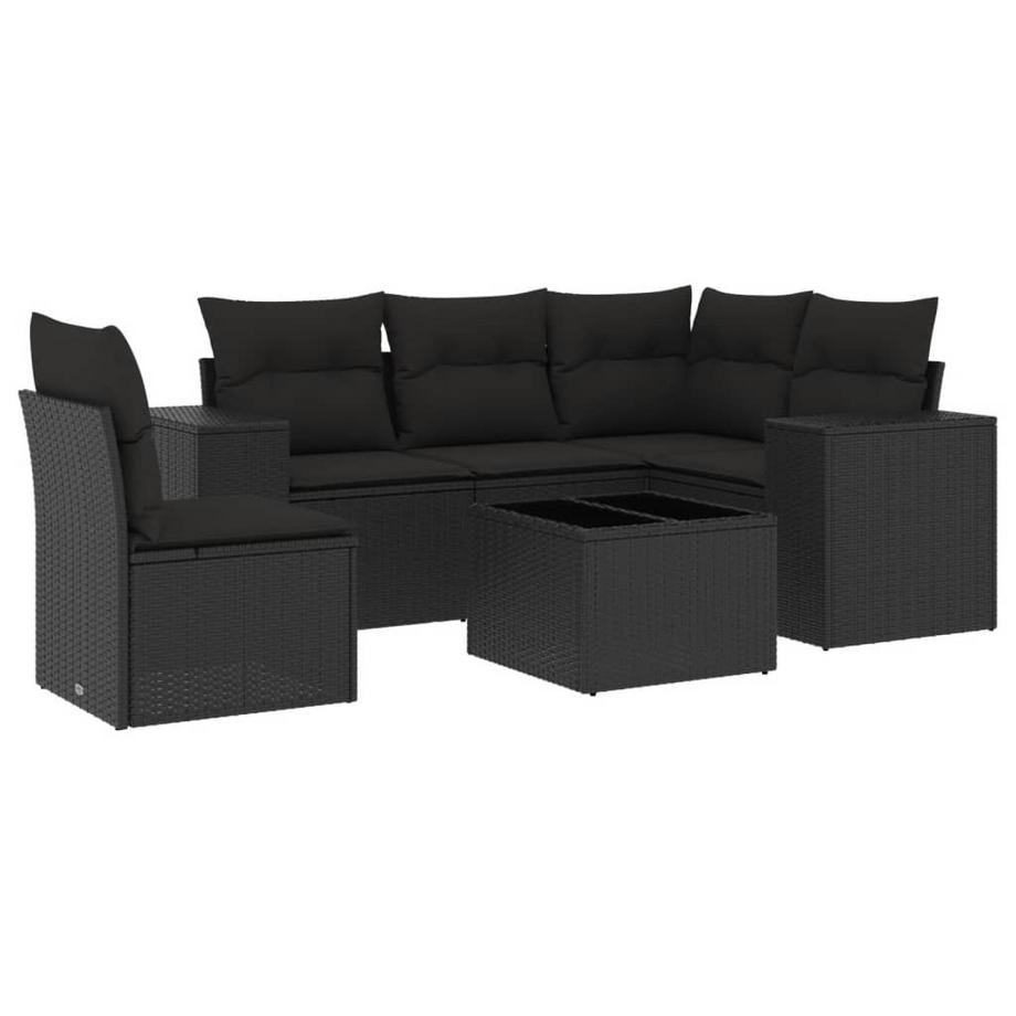 set divano da giardino Polirattan