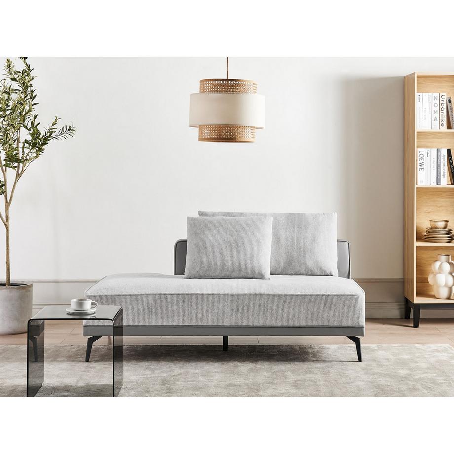 Beliani Ecksofa aus Stoff Retro MYKEN  