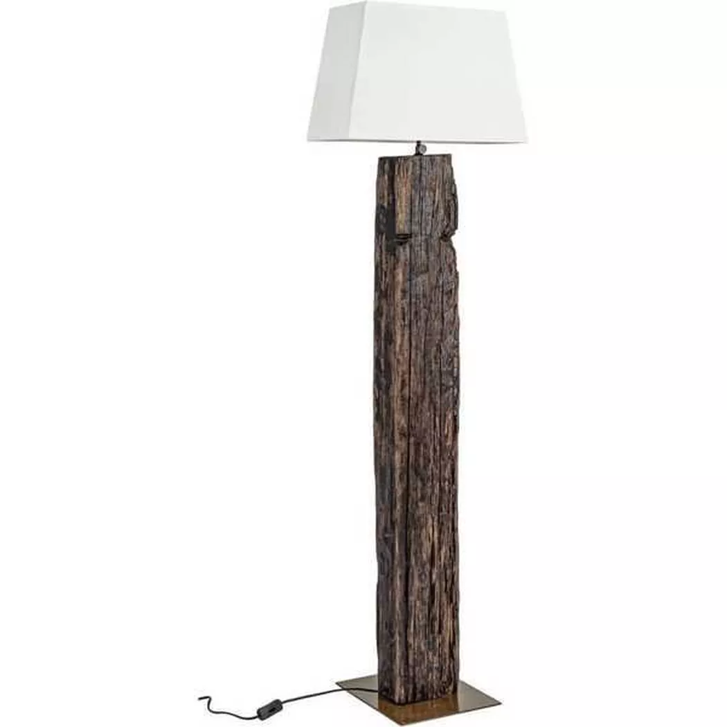 mutoni – Stehleuchte Hugo weiss Höhe 155, One Size, Braun