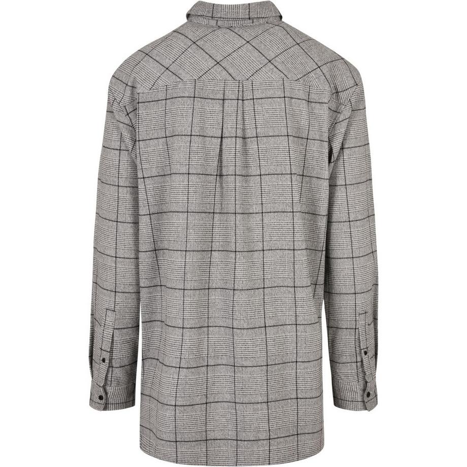 URBAN CLASSICS Camicia Lunga Oversize a Quadri  