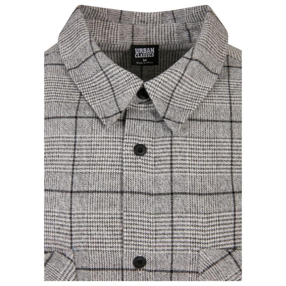 URBAN CLASSICS Camicia Lunga Oversize a Quadri  