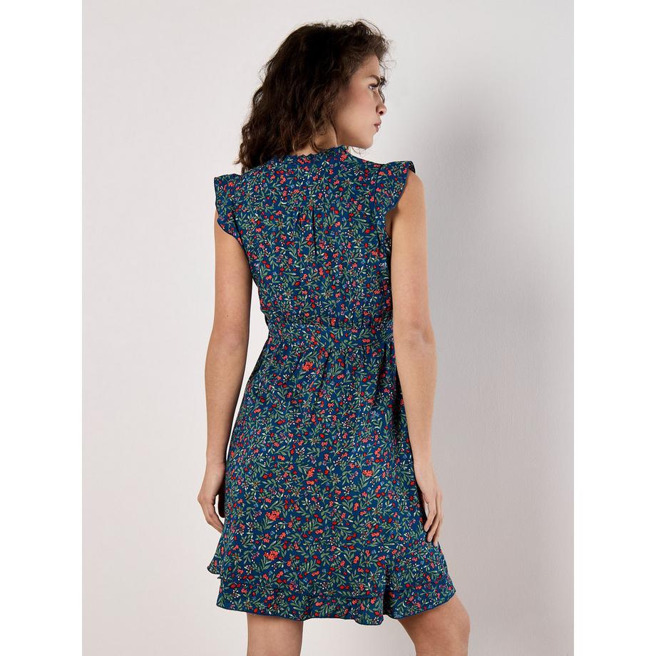 APRICOT Mini-robe à volants imprimé floral  