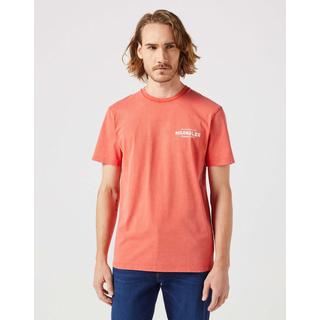 Wrangler  t-shirt grafica burnt sienna 