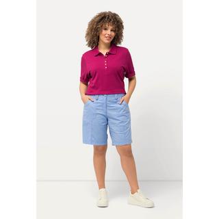 Ulla Popken  Cargo-Bermuda, Komfortbund, 4-Pocket-Schnitt 